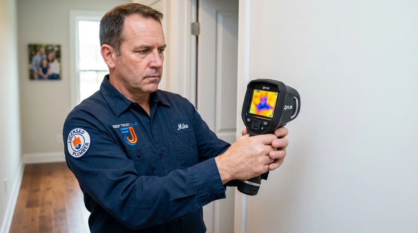 Thermal imaging leak detection by Johns Plumbing LLC in Corpus Christi